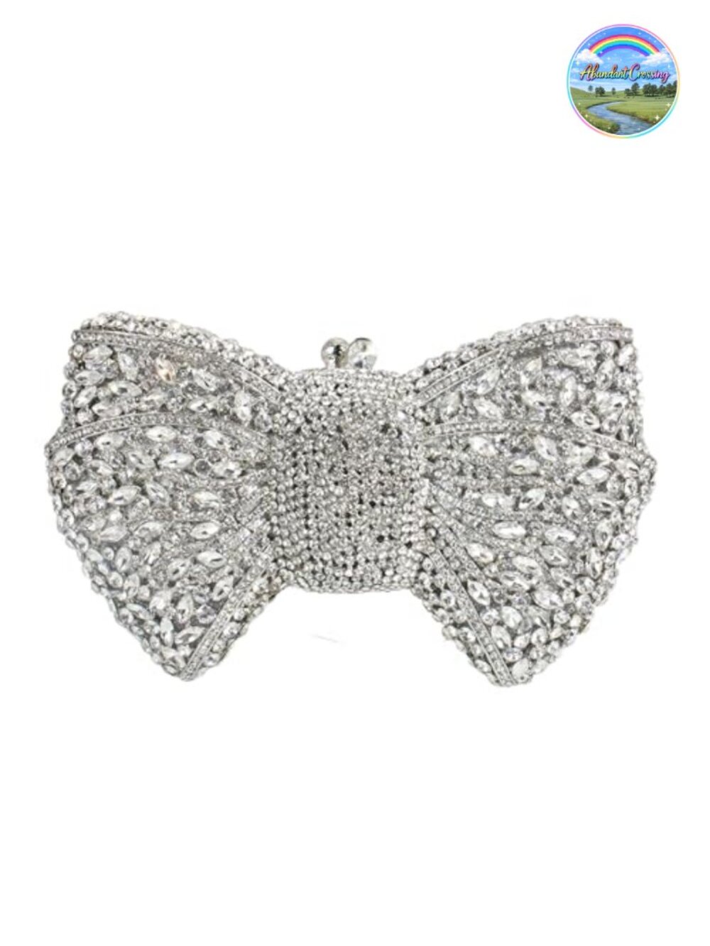 Luxury Rhinestone Evening Clutch with Bowknot Frame